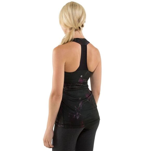 Lululemon Scoop Neck Tank Midnight Iris Multi / Black See Measurements - Picture 2 of 11